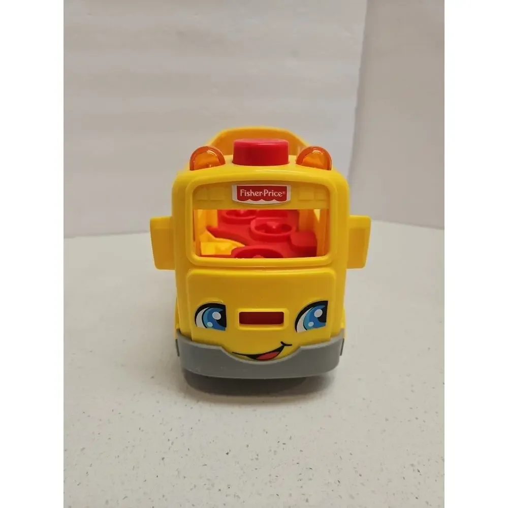Fisher Price Little People Sit with Me School Bus 5 Figures Lights/Sounds‎ Works